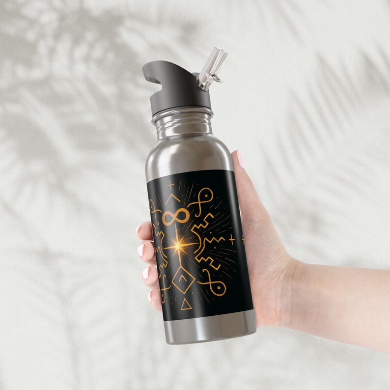 SOURCE Orca Coated Stainless Steel Water Bottle, SolFlame Design image 2