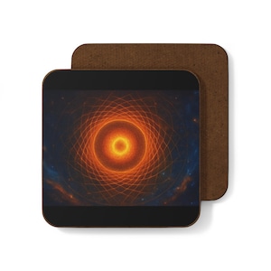 Vibrant Geometric Coaster Set, Colorful Coasters, Modern Home Decor, Housewarming Gift, Vintage Design Coaster
