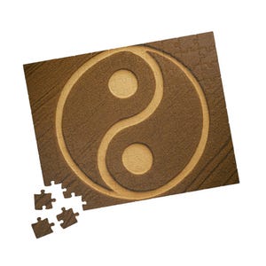 Calming Yin Yang Puzzle - 110, 252, 520, 1014-piece, Meditative Gift, Mindfulness Activity, Family Fun, Home Decor, Relaxation Challenge