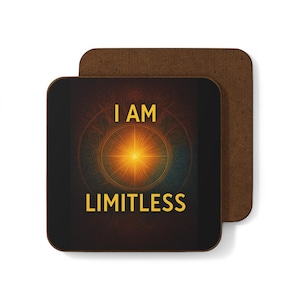 Inspirational Hardboard Coaster: Motivational Home Decor, Coffee Table Accessory