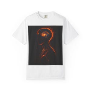 Fire Spiral Unisex T-Shirt, Graphic Tee, Gift for Art Lovers, Festival Wear, Boho Style, Unique Art Shirt