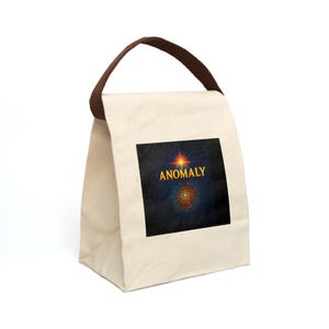 Anomaly Canvas Lunch Bag, Eco-Friendly Tote, Unique Lunchbox, School Bag, Picnic Essential, Artistic Lunch Carrier