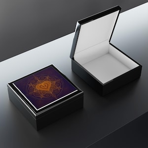 Elegante Mandala Schmuckschatulle | Geschenk für Sie, Organizer, Wohnkultur, Boho-Stil, Aufbewahrung für besondere Anlässe