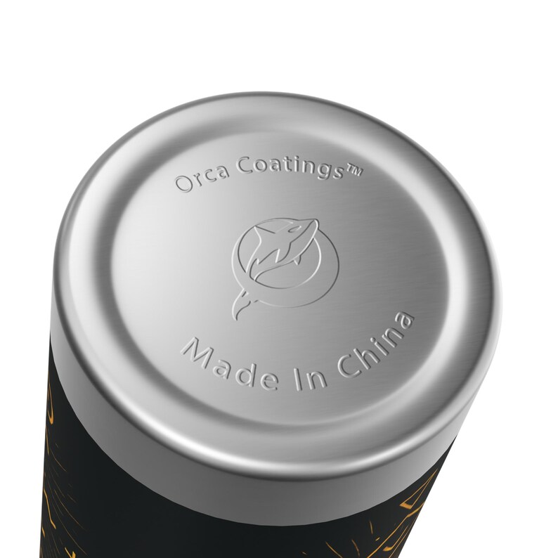 SOURCE Orca Coated Stainless Steel Water Bottle, SolFlame Design image 4