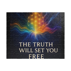 Enlightening Puzzle: The Truth Will Set You Free, Jigsaw Puzzle, Mindfulness Gift, Wellness Activity, Spiritual Decor, Thoughtful Present