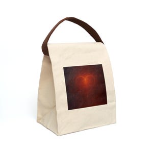 Cotton Canvas Lunch Bag: Heartfelt Design, Eco-Friendly Tote