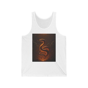 Serpentine Graphic Tank Top: Unisex Jersey Sleeveless Shirt