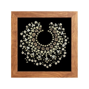 RBG Framed PRINT of original pressed flower art print, RBG wall art, Ruth Bader Ginsburg original artwork, Ruth Bader wall art, dried flower
