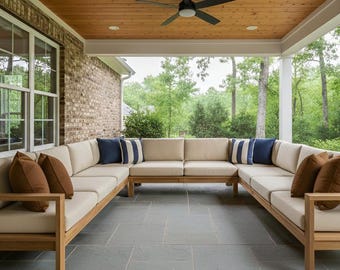 DIY Outdoor Sofa Plans PDF | Modern Patio Sectional Couch | Easy Build Woodworking Furniture Plans