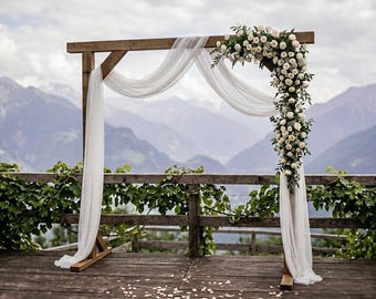 Planos para arcos de boda rústicos de madera (descarga en PDF), decoración de pérgolas para exteriores.