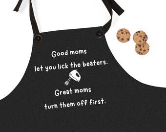 Humorous Cooking Apron for Moms, Gift for Kitchen Lovers, Funny Baking Gift, Mother's Day Apron, Chef's Gift for Her