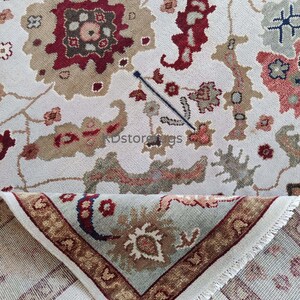 8x10 Beige Modern Oushak Rug | Ready to Ship, Made to Order (Any Size) | Handknotted Oushak | Rugs for Bedroom, Living, Kids Room