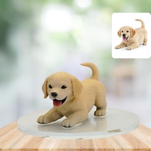 Custom 3D Printed Pet Figurine: Personalized Dog or Cat Keepsake