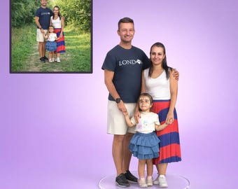 Custom 3D Figurine from Photo – Realistic Personalized Sculpture, Memorial Gift & Keepsake