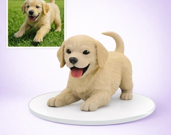 Custom 3D Printed Pet Figurine: Personalized Dog or Cat Keepsake