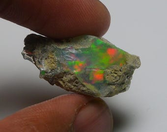 Ethiopian Opal Rough, Raw Gemstone for Jewelry (10.70 Carats)
