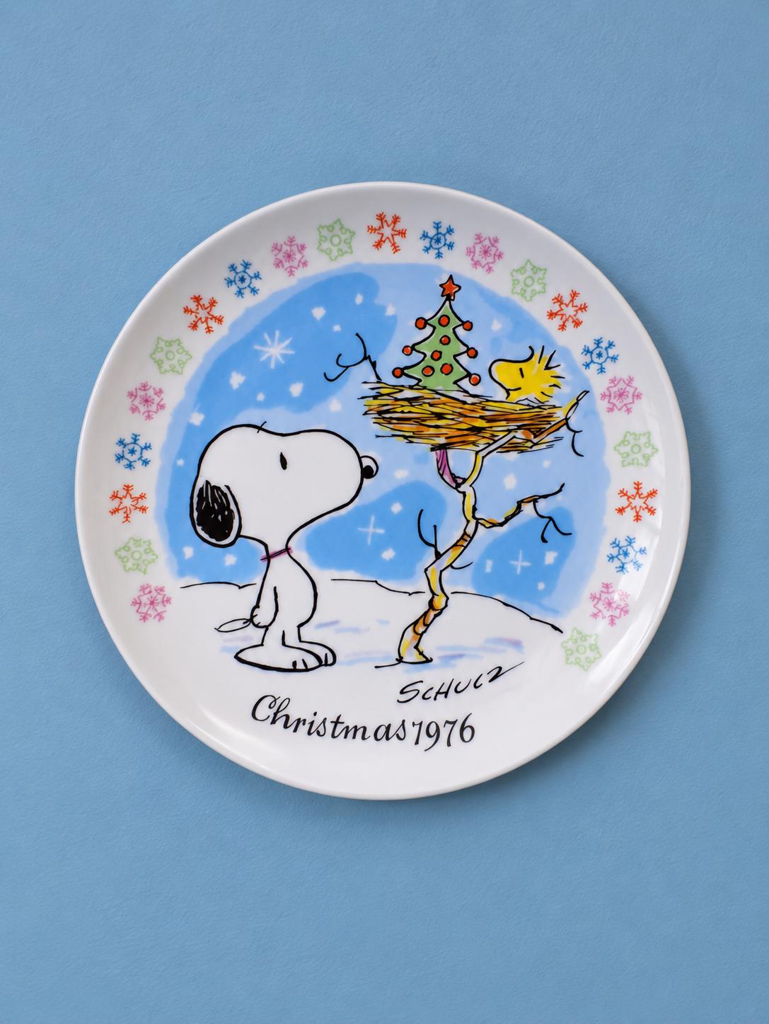 Vintage Christmas Plate Snoopy - Etsy