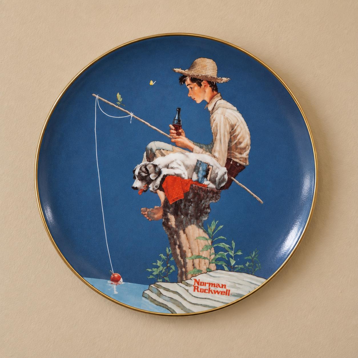 Norman Rockwell Boy Fishing - Etsy