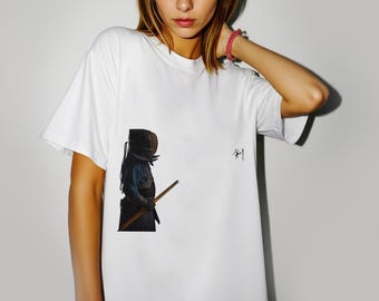 Ninja T-Shirt | Kendo Samurai T-Shirt,Unisex Softstyle Tee, Casual Wear, Unique Graphic T-Shirt,Japanese Sword Warrior Kanji Graphic Tee