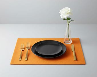 Thick Felt Placemats: Modern Dining Table Decor