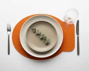 Thick Felt Placemats: Modern Dining Table Decor