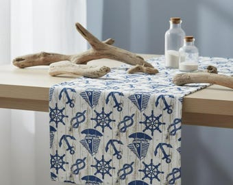 Poly Cotton Table Runner, Soft Fabric Dining Table Decor, Modern Home Style