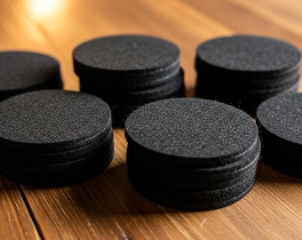 Black Felt Coasters | Modern Minimalist Drink Coaster Set of 100