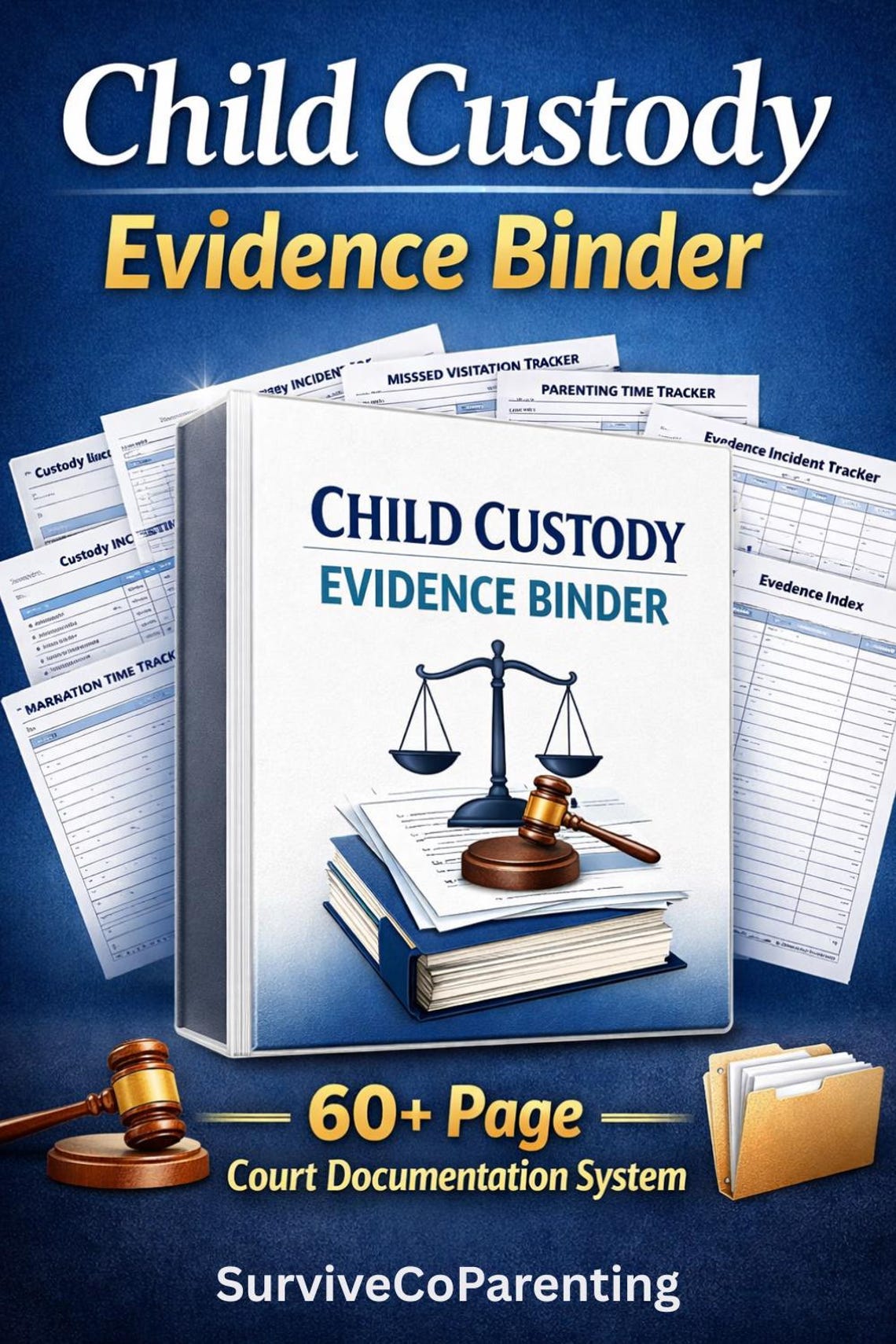 Child First Evidence Based Program Child Custody Evidence Binder | Court Documentation | Co-parenting Log ...