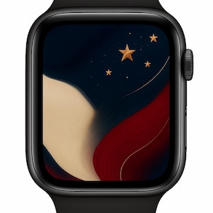 Quadrante dell'orologio del 4 luglio / Sfondo di lusso silenzioso per Apple Watch del 4 luglio