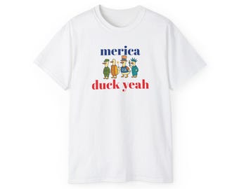 Duck Yeah Unisex Tee, Fun Graphic Shirt, Casual Outfit, Gift for Friends, Summer Vibes, Party Wear, Everyday Essential