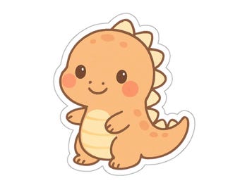 Niedliche Dinosaurier-Stanzaufkleber, lustiges Dekor für Laptops, Journals, Kinderpartys, Geschenke für Dino-Liebhaber, spielerisches Kinderzimmerdekor