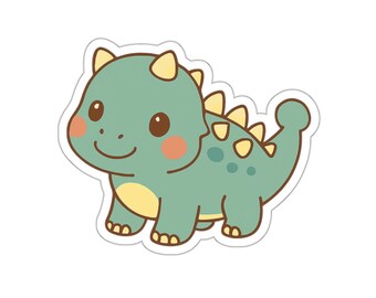 Niedliche Dinosaurier-Aufkleber | Fun Decor für Laptops, Notebooks, Wasserflaschen, Kinderzimmer, Geschenke