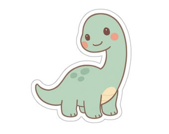 Niedliche Dinosaurier gestanzte Aufkleber, Kinder-Klassenzimmer-Dekor, Laptop-Aufkleber, lustige Partygeschenke, umweltfreundliche Aufkleber, Geschenk für Kinder