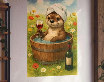 Entspannender Otter