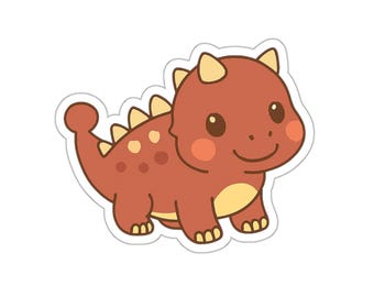 Niedliche Dinosaurier gestanzte Aufkleber für Kinder, Laptop Dekor, Partygeschenke, Scrapbooking, Geschenk für Dinosaurier-Liebhaber
