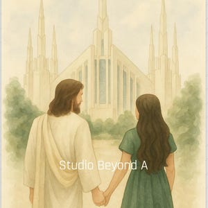 Faith Journey with Jesus – LDS Printable Temple Wall Art for Girls