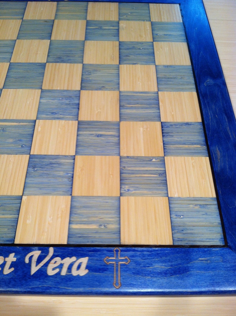 Custom Wood Chess/Checker Board Etsy