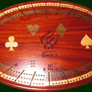 Beautiful Custom Wooden Cribbage Board | Etsy