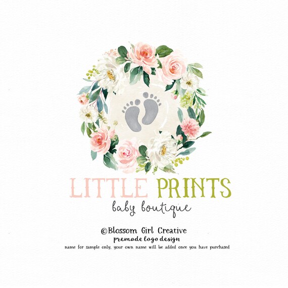 Footprint Logo Photography Logo Logo Design Foot Print Logo Etsy