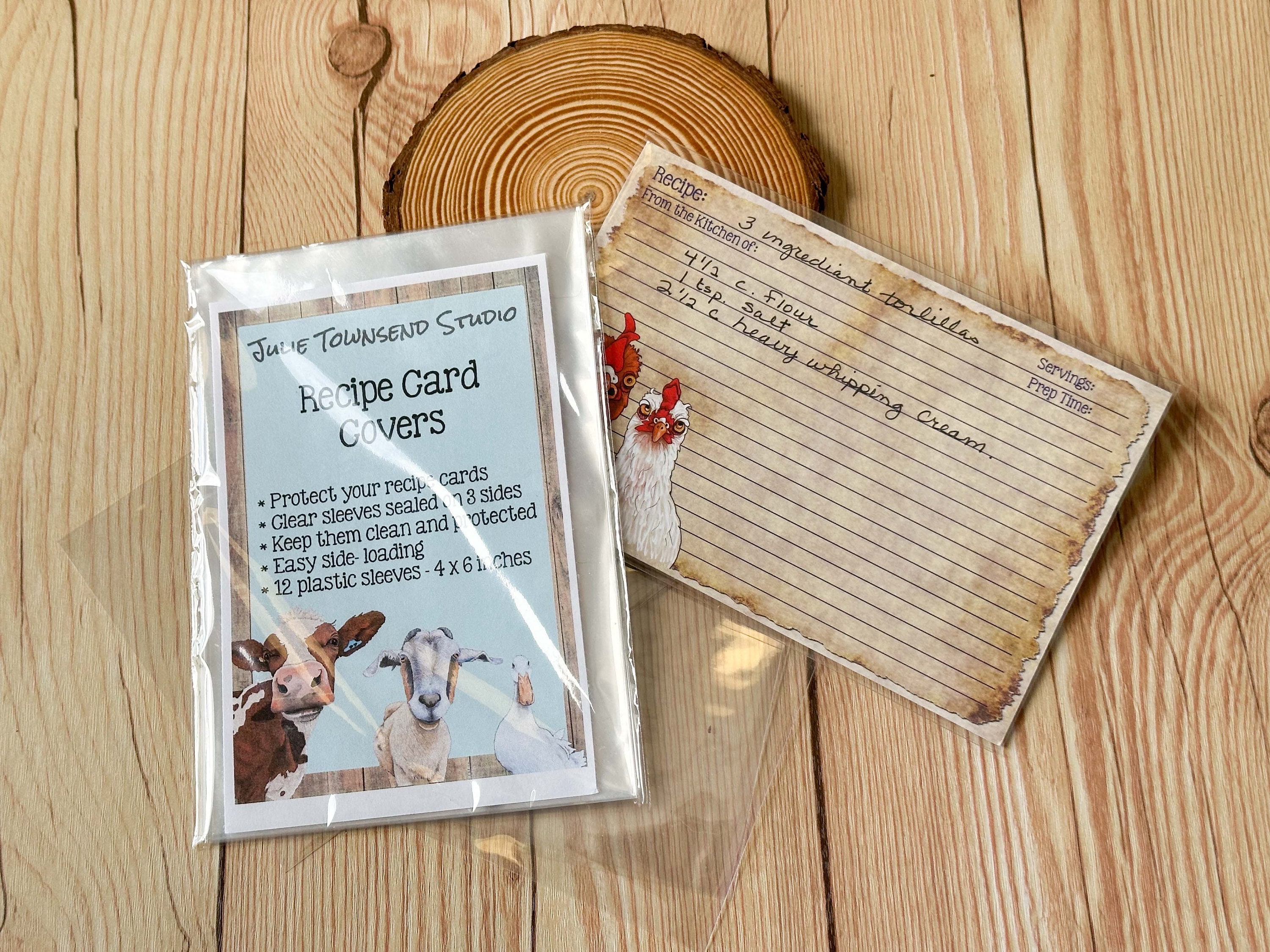 recipe card plastic sleeves Samsill 8.5 x 11 Inch Recipe Card Page Protectors, 25 Count - 2 Pocket Side  Loading Sheets for 3 Ring Binders, 4 x 6 Pocket Sleeves: Home & Kitchen main image 1