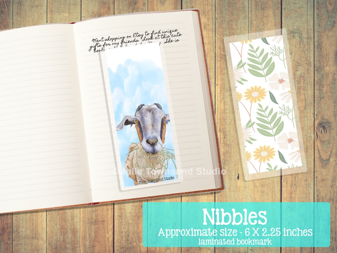 Cute Goat Bookmark Funny Goat Book Marker Goat Bookmarker - Etsy