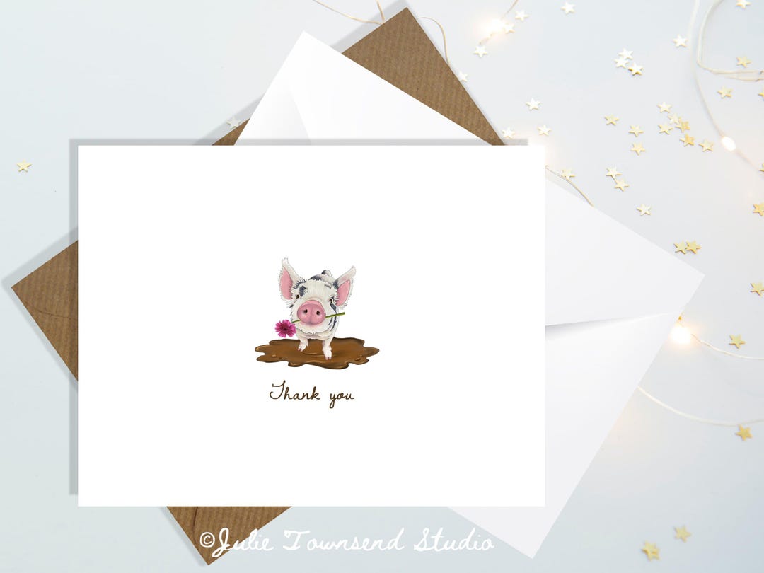 Pig Thank You Note – La Familia Green