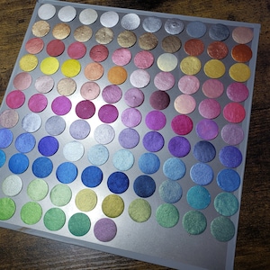 Handcrafted Mica Watercolor Paints 3 Sizes of Pans Full, Half, & Quarter Select Size and Individual Colors