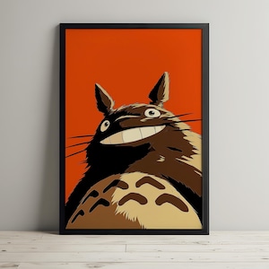 Totoro Smile - Printable Wall Art - Digital Print - Download - Home Decor