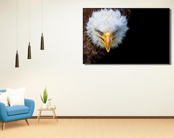 Eagle Canvas Wall Art Print,Eagle Print Art,Eagle Canvas Print,Japanese Wall Art,Asian Wall Art,Animal Canvas Wall Art,Eagle Poster Wall Art