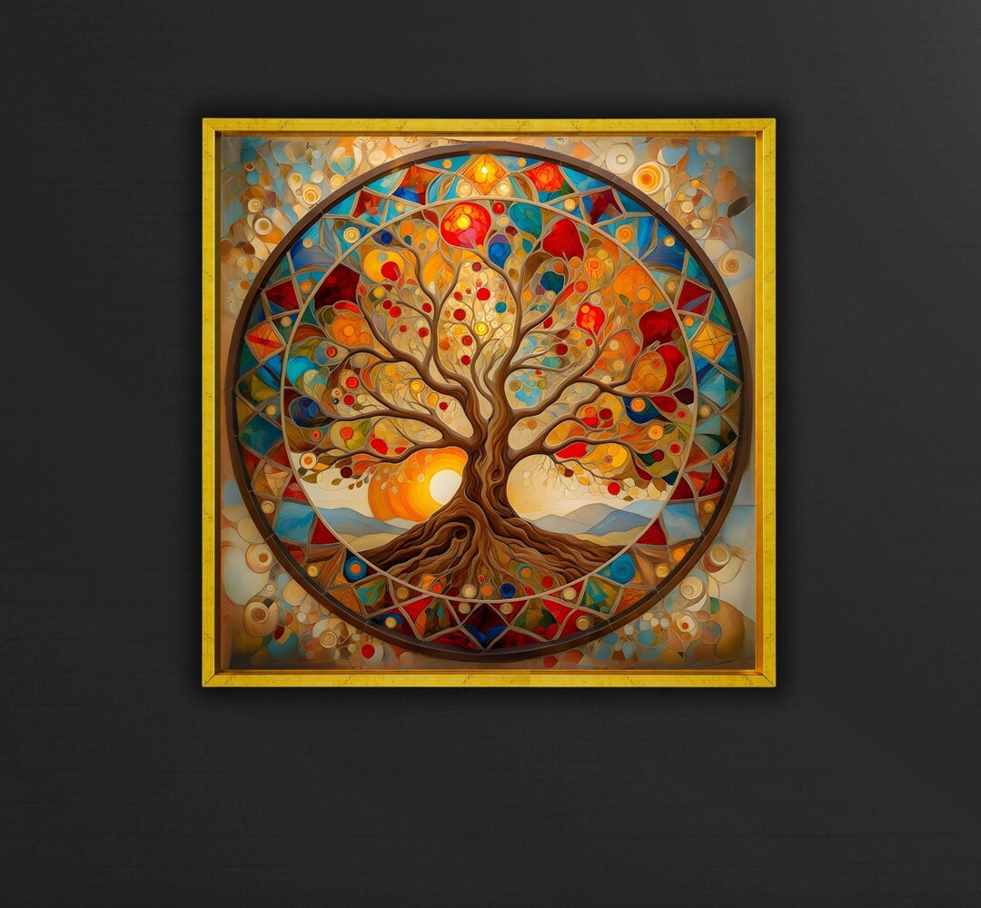 Gold Effect Tree of Life Poster/canvas Wall Art Print,reproduction ...
