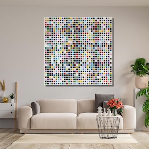 1024 Colours Poster Print,Gerhard Richter Painting,Gerhard Richter Artworks,1024 colour canvas wall art,Modern Wall decor,Housewarming Gifts