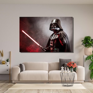 Starwars Darth Vader Poster Art,Darth Vader Print Art Canvas,Clone Wars,Darth Vader Wall Art Decor,Darth Vader Fan Gift Darth Vader Poster