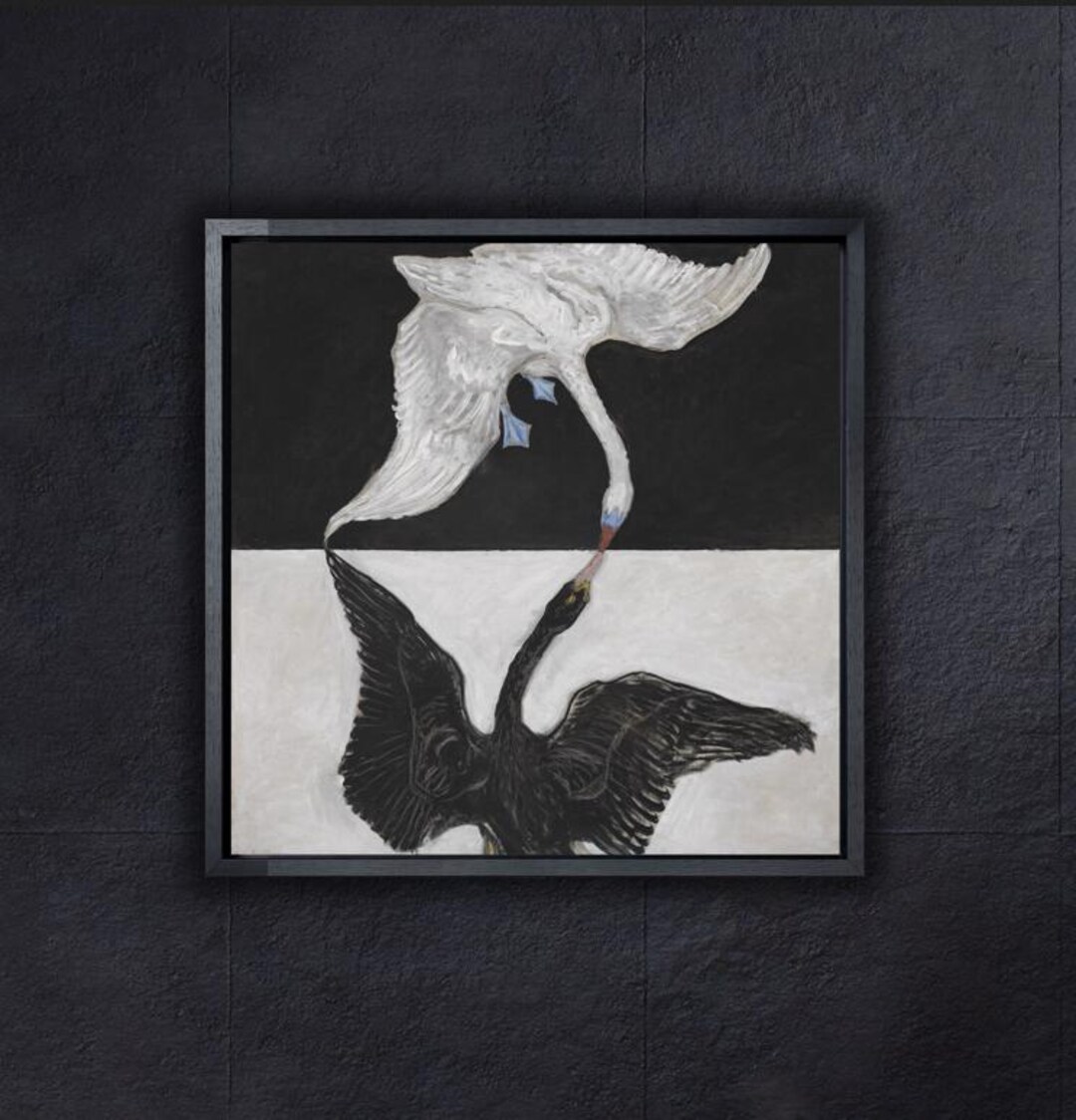 ヒルマ・アフ・クリント「白鳥」ポスタープリントアート、有名な絵画