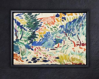 Henri Matisse Landscape Canvas Print, Collioure, Modern Art Decor